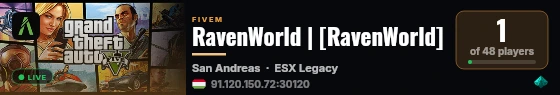 RavenWorld | [RavenWorld] live status badge