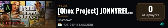 [Qbox Project] JONNYRELOADED live status badge
