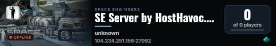 SE Server by HostHavoc.com live status badge