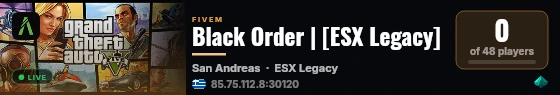 Black Order | [ESX Legacy] live status badge