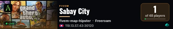 Sabay City live status badge