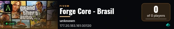 Forge Core - Brasil live status badge