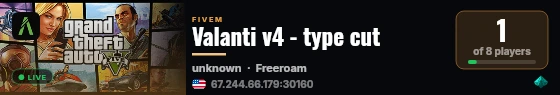 Valanti v4 - type cut live status badge