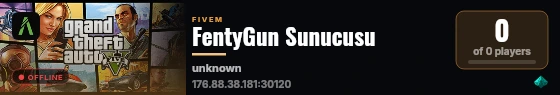 FentyGun Sunucusu live status badge