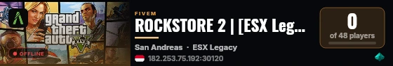 ROCKSTORE 2 | [ESX Legacy] live status badge