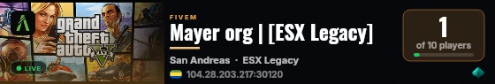 Mayer org | [ESX Legacy] live status badge