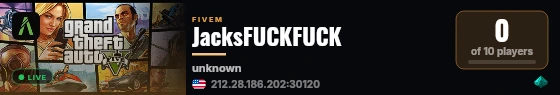 JacksFUCKFUCK live status badge
