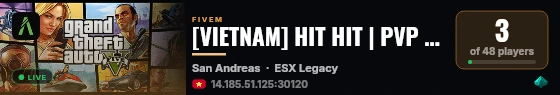 [VIETNAM] HIT HIT | PVP | 𝘽𝘼̆𝙉𝙂 𝘿𝘼̉𝙉𝙂 | 𝙏𝙃𝙊̛̀𝙄 𝙏𝙍𝘼𝙉𝙂 live status badge