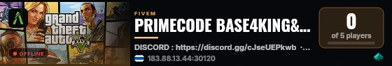 PRIMECODE BASE4KING&SCHOOL live status badge