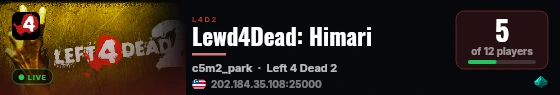 Lewd4Dead: Himari live status badge