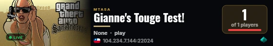 Gianne's Touge Test! live status badge