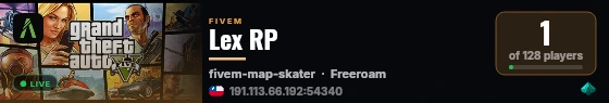 Lex RP live status badge