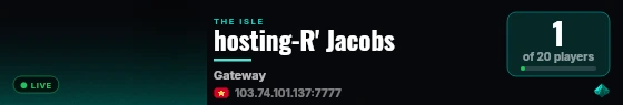hosting-R' Jacobs live status badge