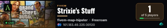 Strixie's Stuff live status badge