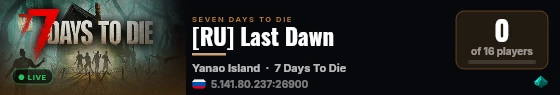 [RU] Last Dawn live status badge