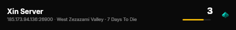 Xin Server live status badge
