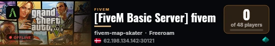 [FiveM Basic Server] fivem live status badge