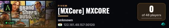 [MXCore] MXCORE live status badge