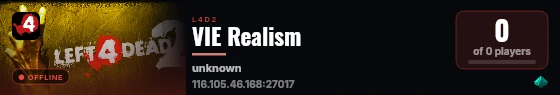 VIE Realism live status badge