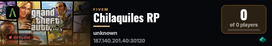 Chilaquiles RP live status badge