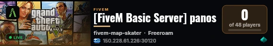 [FiveM Basic Server] panos live status badge