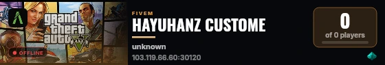 HAYUHANZ CUSTOME  live status badge
