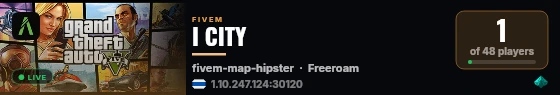 I CITY live status badge