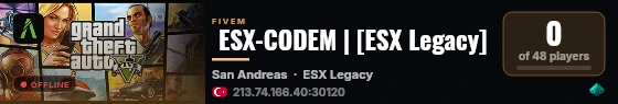  ESX-CODEM | [ESX Legacy] live status badge