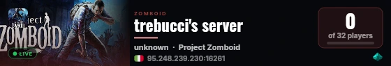 trebucci's server live status badge