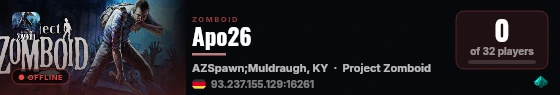 Apo26 live status badge
