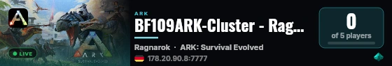 BF109ARK-Cluster - Ragnarok - (v361.7) live status badge