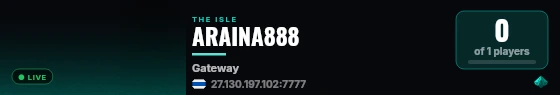 My Amazing Server live status badge