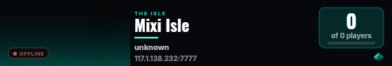 Mixi Isle live status badge