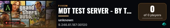 MDT TEST SERVER - BY TRIPAKIAS ( DEAD MAFIA CLOSED ) live status badge