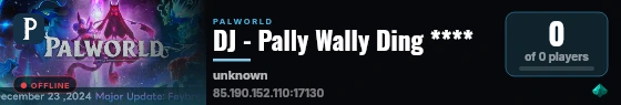DJ - Pally Wally Ding **** live status badge