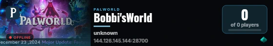 Bobbi'sWorld live status badge