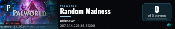 Random Madness live status badge