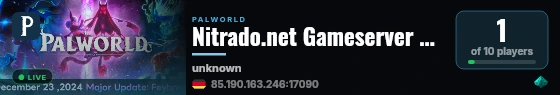 Nitrado.net Gameserver #4034 live status badge