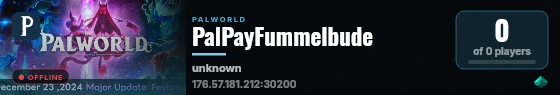 PalPayFummelbude live status badge