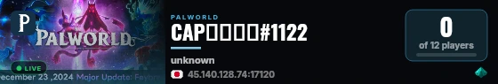 CAPサーバー#1122 live status badge