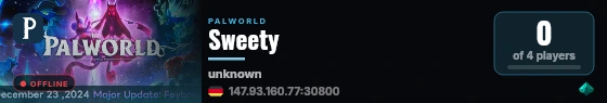 Sweety live status badge