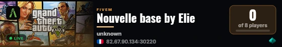 Nouvelle base by Elie live status badge