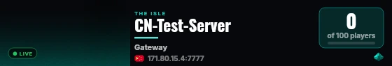 CN-Test-Server live status badge