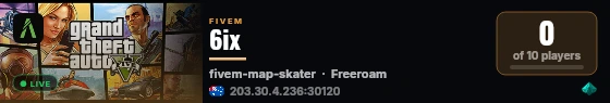 6ix live status badge