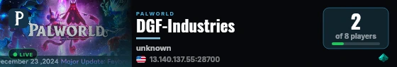 DGF-Industries live status badge