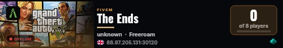 The Ends live status badge