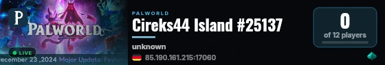 Cireks44 Island #25137 live status badge