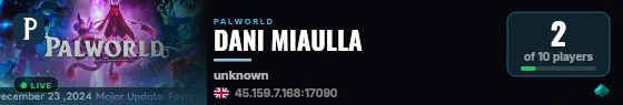 DANI MIAULLA live status badge