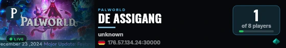 DE ASSIGANG live status badge