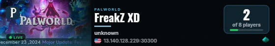 FreakZ XD live status badge